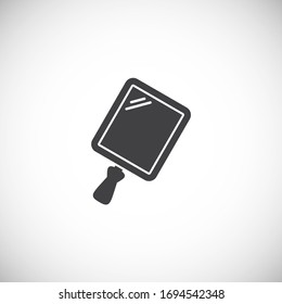 Barber related icon on background for graphic and web design. Creative illustration concept symbol for web or mobile app.