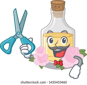 Barber rose oil stored character the glass