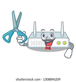 Barber router in the a character shape