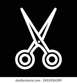 barber scissor vector outline icon design