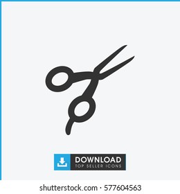 barber scissors icon illustration isolated vector sign symbol