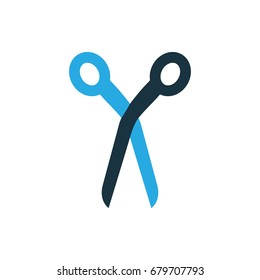 barber scissors icon illustration isolated vector sign symbol