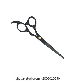 icono de tijeras de barbero sobre fondo blanco
