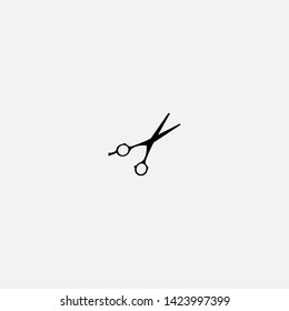 barber scissors icon sign signifier vector