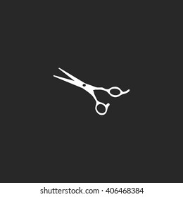 Barber scissors  sign simple icon on background