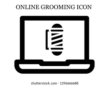 Barber search icon. Editable Barber search icon for web or mobile.