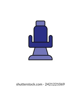 barber seat vector type icon