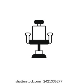 icono de tipo vector de asiento de barbero