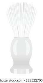 Ropa de afeitado de barbero. ilustración vectorial
