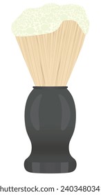 Ropa de afeitado de barbero. ilustración vectorial