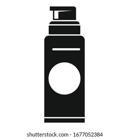 Barber shaving foam icon. Simple illustration of barber shaving foam vector icon for web design isolated on white background