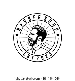 BARBER SHOP 1 LOGO TEMPLATE READY TO USE FOR POSTERS, BANNERS AND OTHERS, READY FORMAT EPS 10.eps