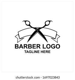 Barber shop badges. Barbers hand lettering. Design elements collection for logo, labels, emblems. Vector vintage illustration.