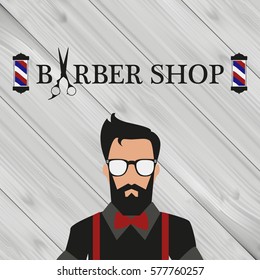 Barber shop banner, background