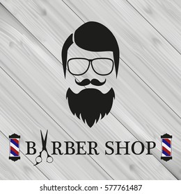 Barber shop banner, background