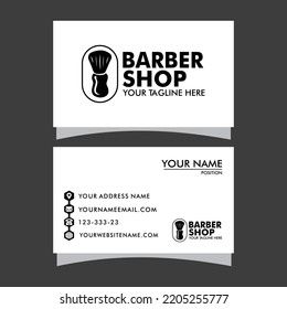 Barber Shop Business Design And Men's Salon Visiting Card Design 