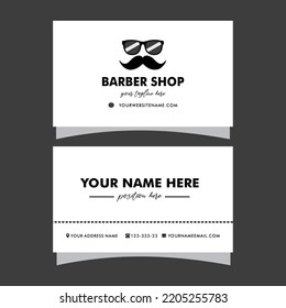 Barber Shop Business Design And Men's Salon Visiting Card Design 