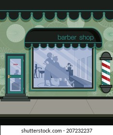 Barber shop in the city with customer service.