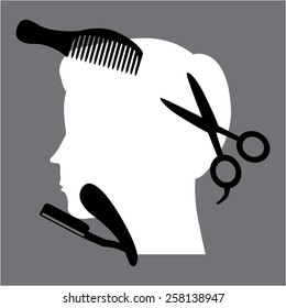barber shop design, vector illustration eps10 graphic 