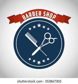 barber shop design, vector illustration eps10 graphic 