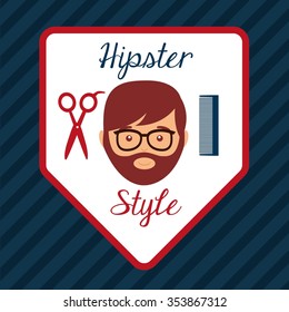 barber shop design, vector illustration eps10 graphic 