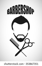 barber shop design, vector illustration eps10 graphic 