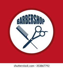 barber shop design, vector illustration eps10 graphic 