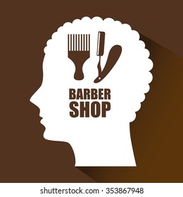 barber shop design, vector illustration eps10 graphic 