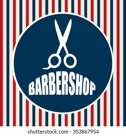 diseño de barbería, ilustración vectorial eps10 gráfico 