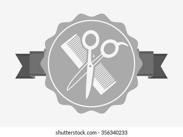 barber shop design, vector illustration eps10 graphic 
