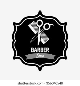 barber shop design, vector illustration eps10 graphic 