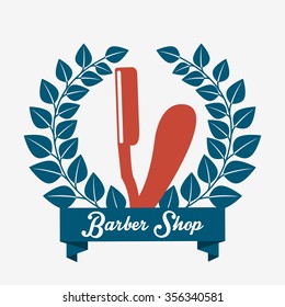 barber shop design, vector illustration eps10 graphic 