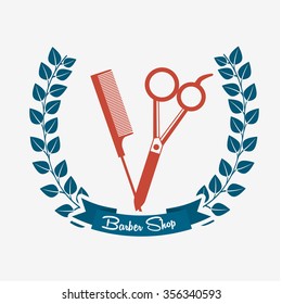barber shop design, vector illustration eps10 graphic 