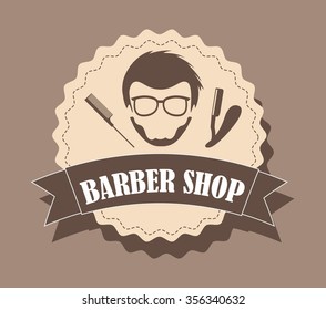 barber shop design, vector illustration eps10 graphic 