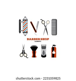 LOGOTIPO DEL VECTOR DE ELEMENTOS DE LA TIENDA DE BARBARAS