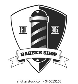 Barber Shop emblem, vintage style