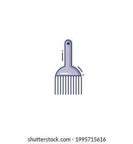 barber shop Flat Icon Isolated On White Background 