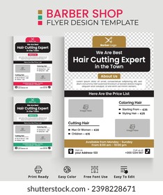 Barber Shop Flyer Design Template