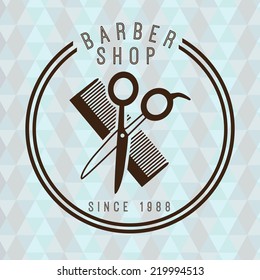 barber shop graphic design , vector illustration