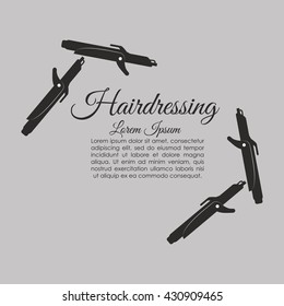 Barber shop. hair care concept.  isolated illustration