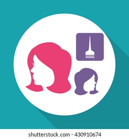 Barber shop. hair care concept.  isolated illustration