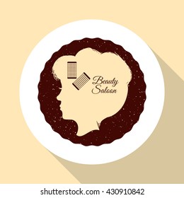 Barber shop. hair care concept.  isolated illustration
