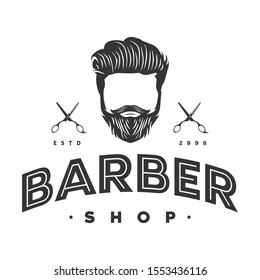 Barber Shop Badges Vintage Cool Design Stock Vector (Royalty Free ...