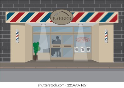 barber shop and hairdresser for gentlemen