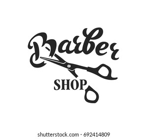 Barber shop hand drawn lettering