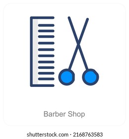 Concepto De Icono De Tienda De Barras Y Compra