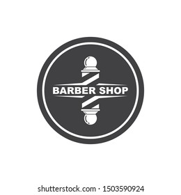 barber shop icon logo vector icon template