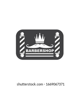 barber shop icon logo vector icon template