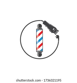 barber shop icon logo vector icon template