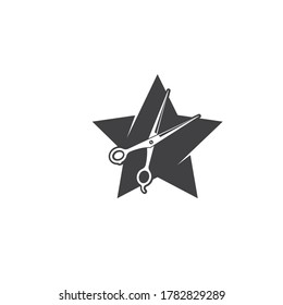 barber shop icon logo vector icon template